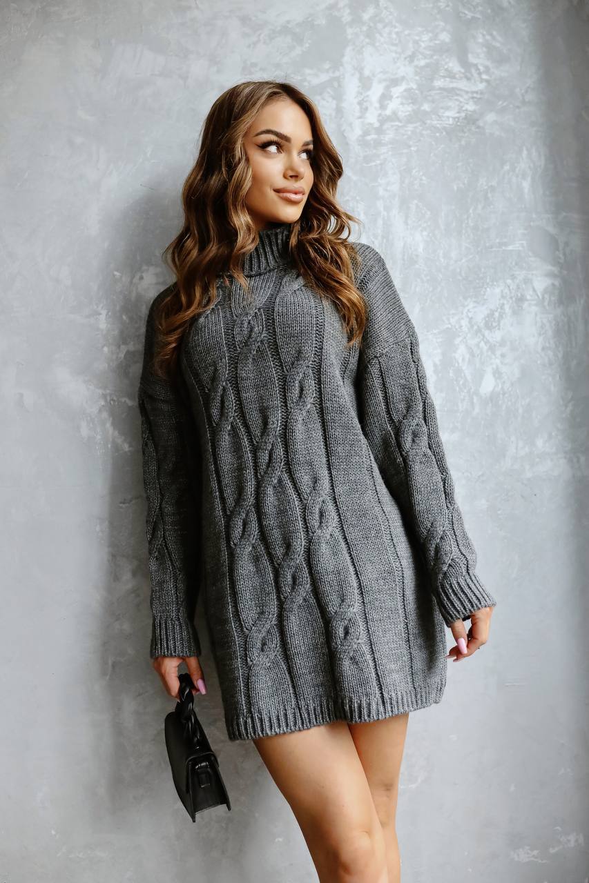 Robe Pull-Gris anthracite