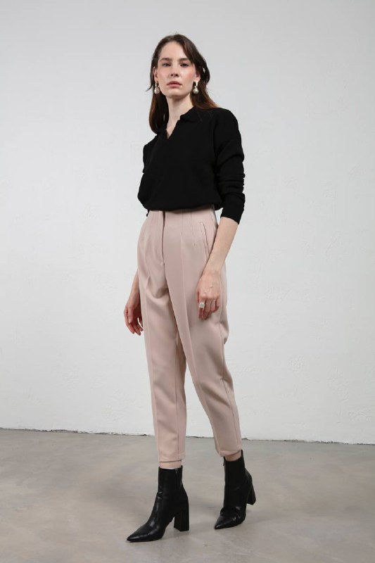 Pantalon à longueur 7/8-Beige