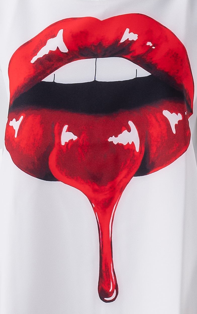 Tee-shirt à manches courte-The lips