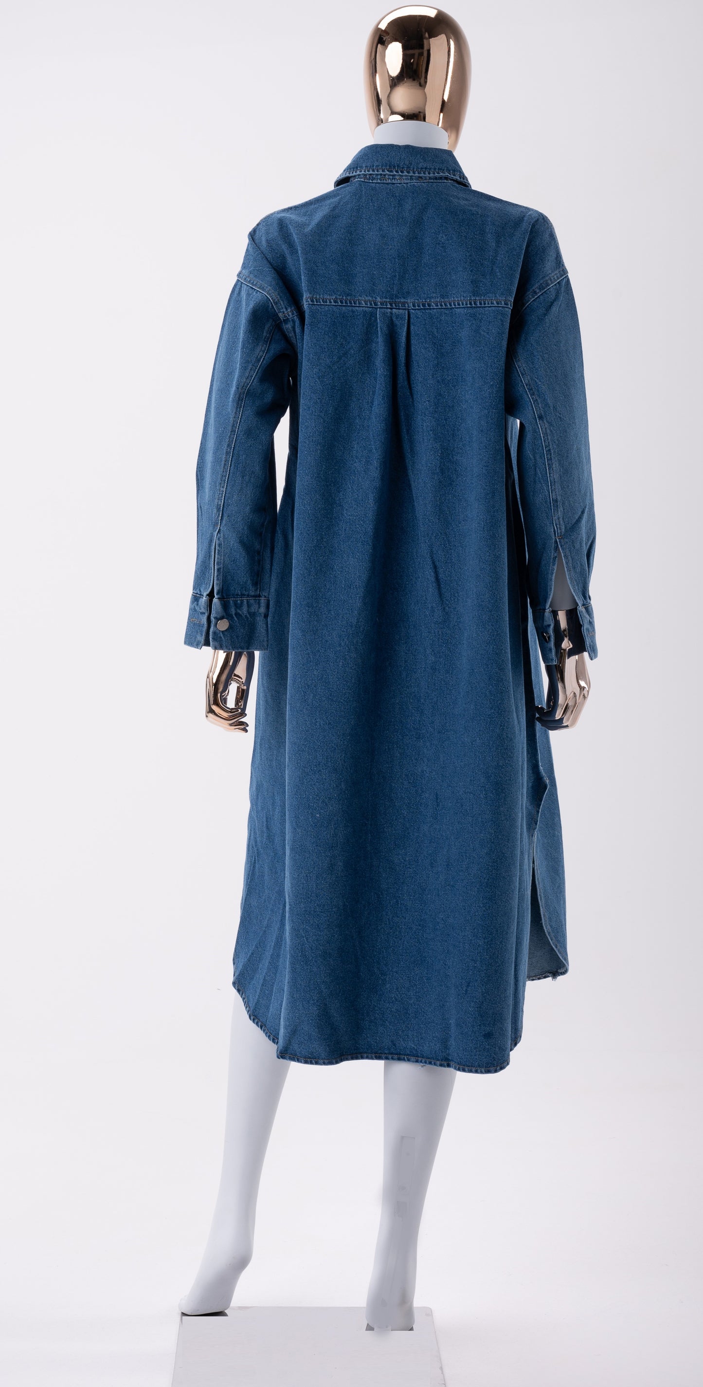 Robe de jour-Denim Bleu