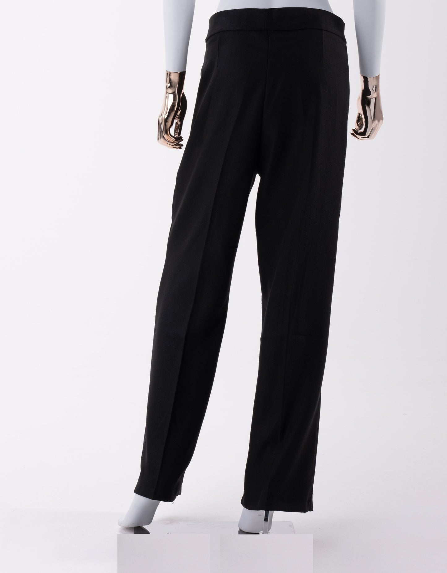 Pantalon avec ceinture-Noir