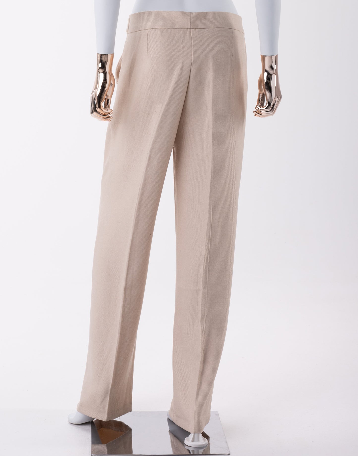 Pantalon avec ceinture-Beige