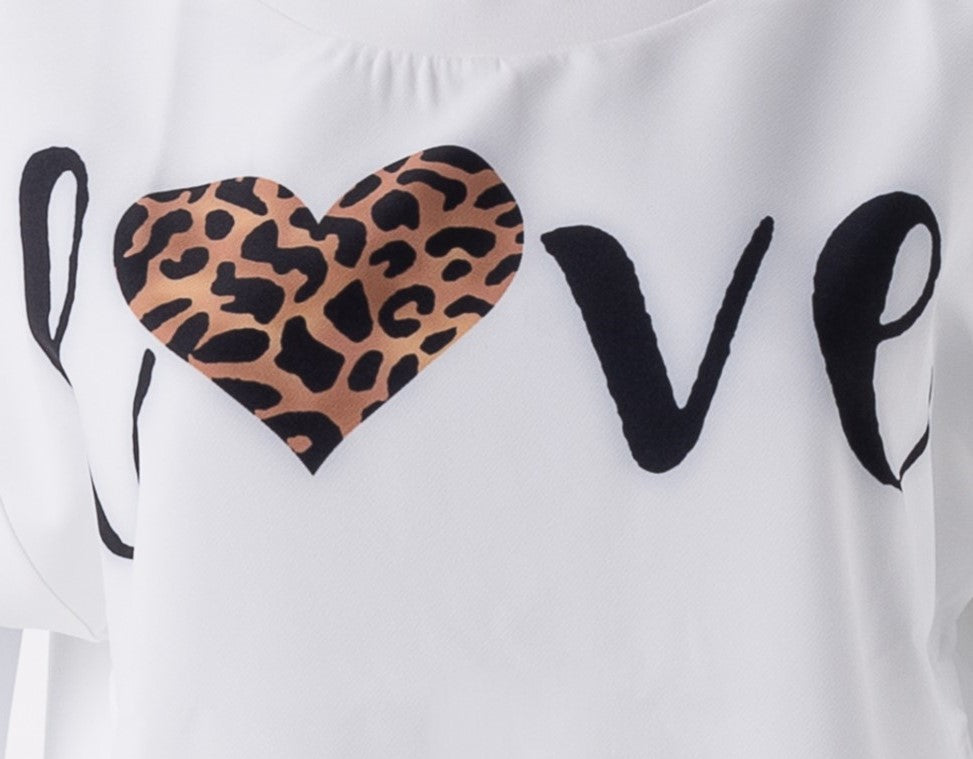 Tee-shirt à manches courte-love