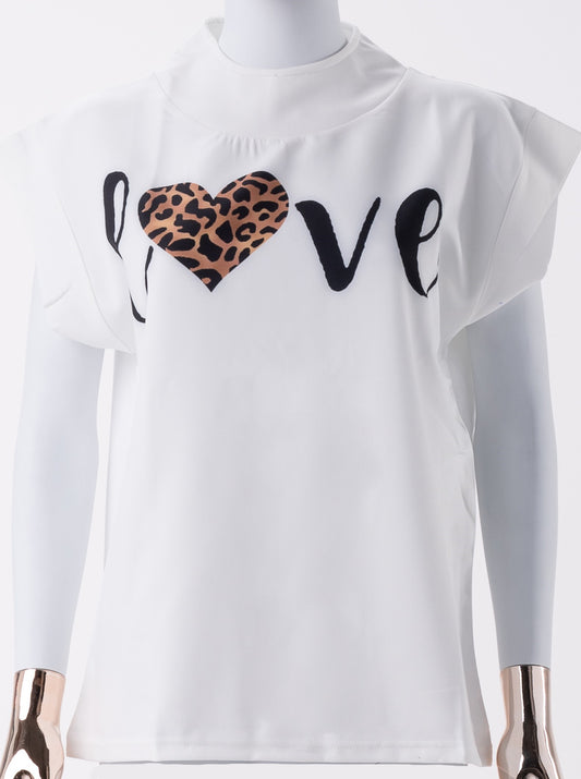 Tee-shirt à manches courte-love