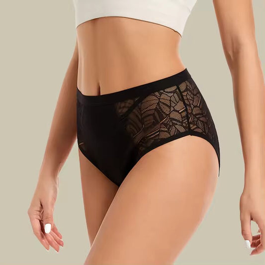 Culotte menstruelle-Taille haute-Noir