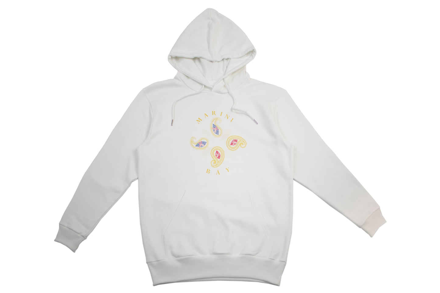 Sweat à capuche Blanc-Logo floral