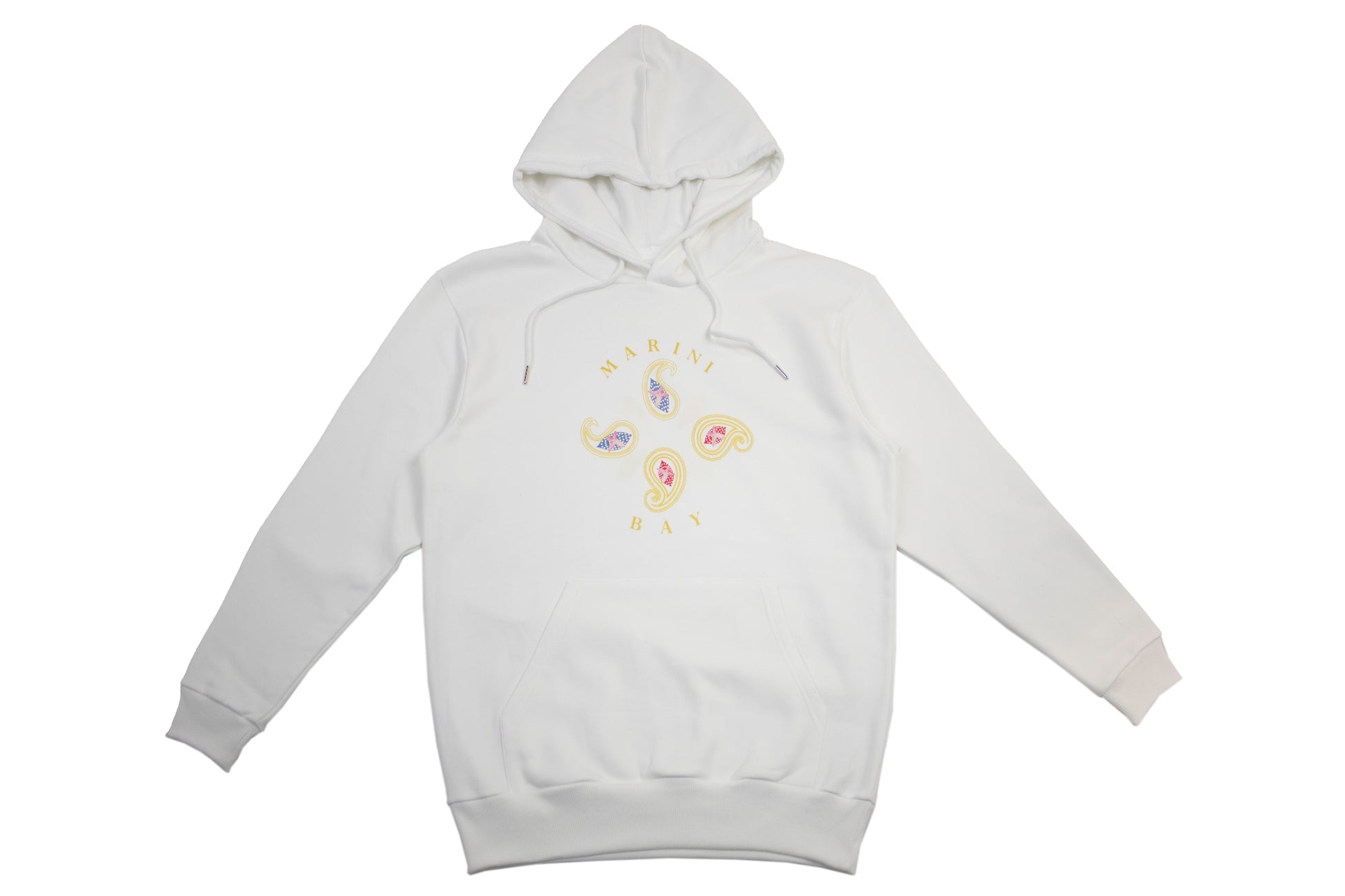 Sweat à capuche Blanc-Logo floral