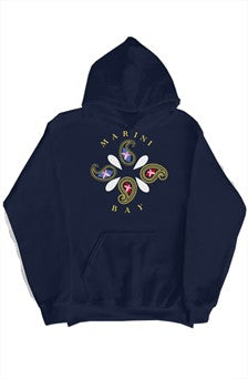 Sudadera a capuche Bleu marine-Logo floral