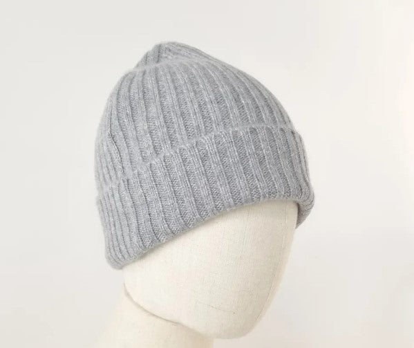 Bonnet en Cachemire-Gris